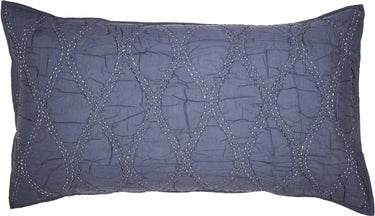 Harbour Navy King Sham 21x37 VHC Brands - The Fox Decor